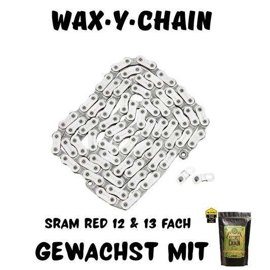 SRAM RED E1 SILBER & RAINBOW GEWACHST | 12 & 13 fach
